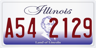 IL license plate A542129