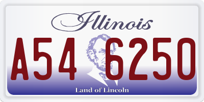 IL license plate A546250