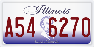 IL license plate A546270