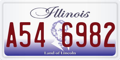 IL license plate A546982