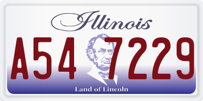 IL license plate A547229