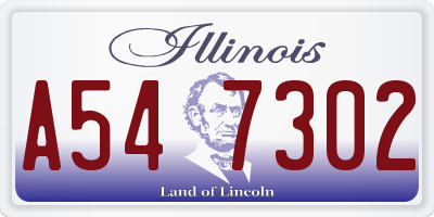IL license plate A547302