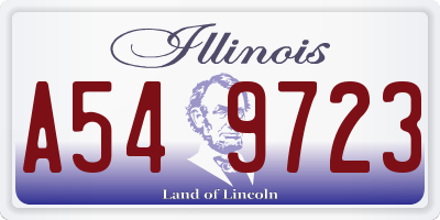 IL license plate A549723