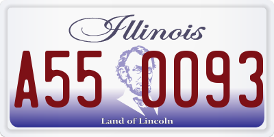 IL license plate A550093
