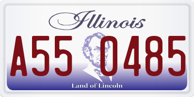 IL license plate A550485