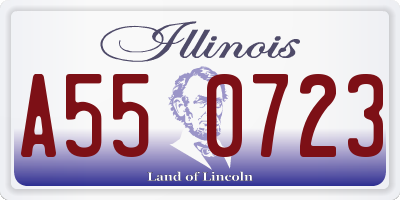IL license plate A550723