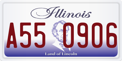 IL license plate A550906
