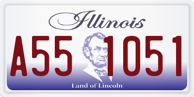 IL license plate A551051