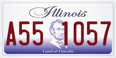 IL license plate A551057