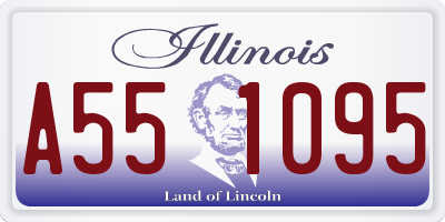 IL license plate A551095