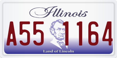 IL license plate A551164