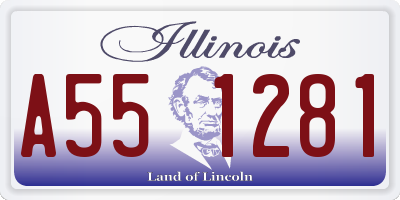 IL license plate A551281
