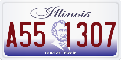 IL license plate A551307