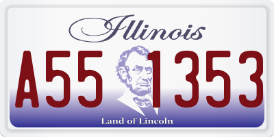 IL license plate A551353
