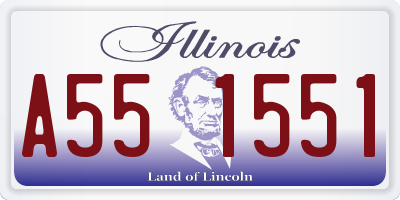 IL license plate A551551