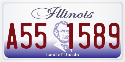 IL license plate A551589