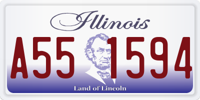 IL license plate A551594