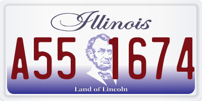 IL license plate A551674