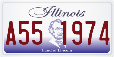 IL license plate A551974