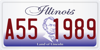 IL license plate A551989