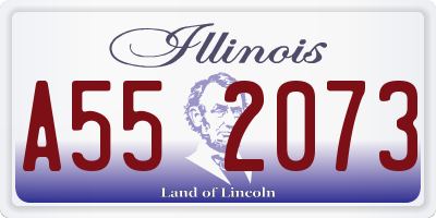 IL license plate A552073