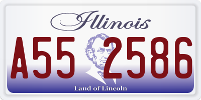 IL license plate A552586