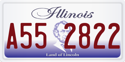 IL license plate A552822