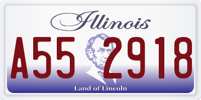 IL license plate A552918