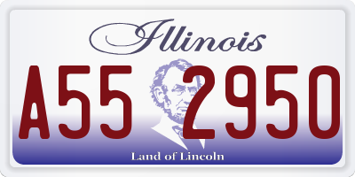 IL license plate A552950