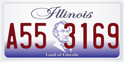 IL license plate A553169