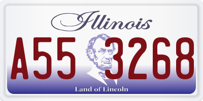 IL license plate A553268