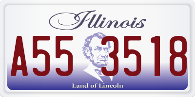 IL license plate A553518
