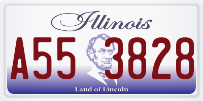 IL license plate A553828