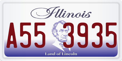 IL license plate A553935