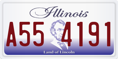 IL license plate A554191
