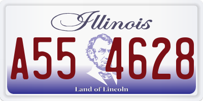 IL license plate A554628