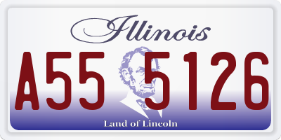 IL license plate A555126