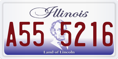 IL license plate A555216