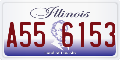 IL license plate A556153