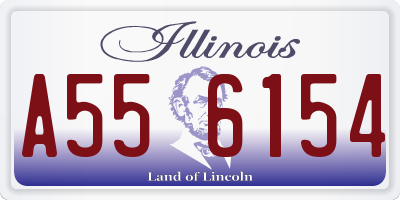 IL license plate A556154