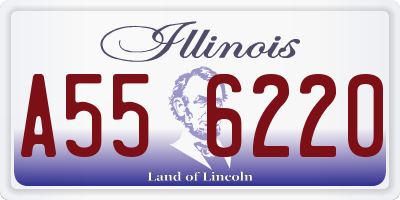 IL license plate A556220
