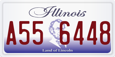 IL license plate A556448