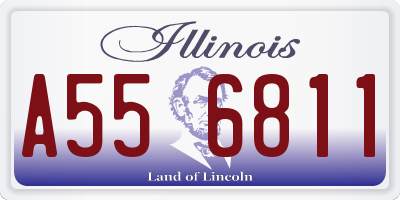 IL license plate A556811