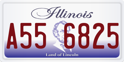 IL license plate A556825