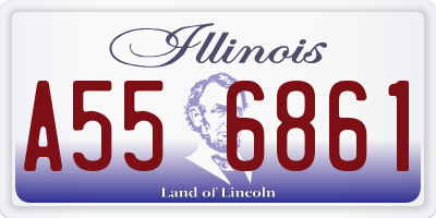 IL license plate A556861
