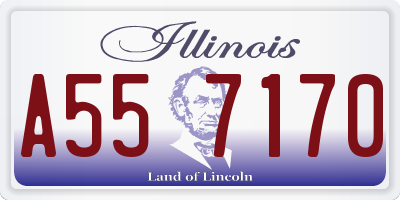 IL license plate A557170