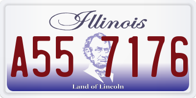 IL license plate A557176