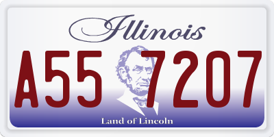 IL license plate A557207