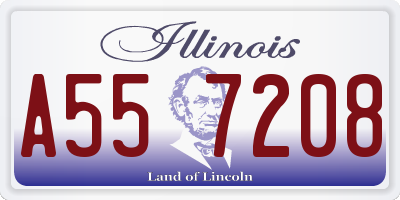 IL license plate A557208