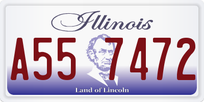 IL license plate A557472